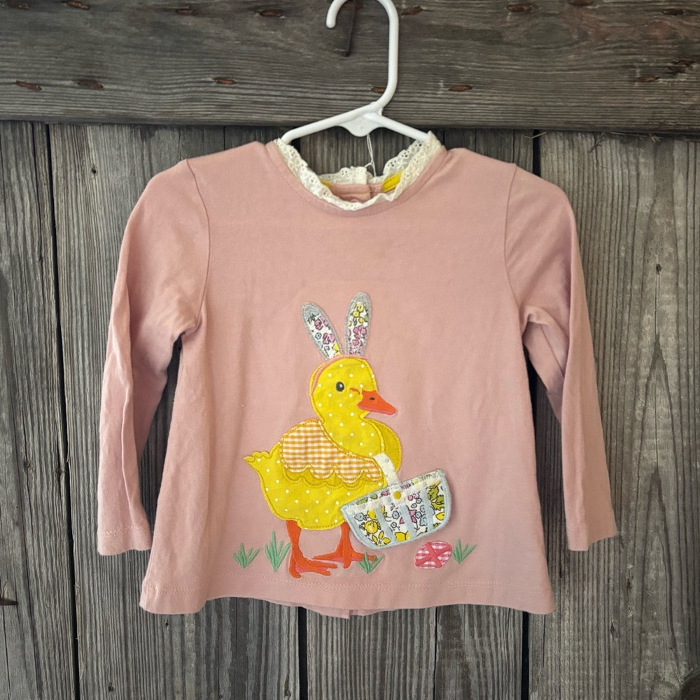 Baby Boden Easter appliqué shirt 12-18 months